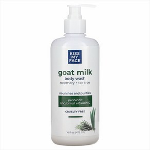 Goat Milk Body Wash Rosemay Tea Tee 473ml, 1개