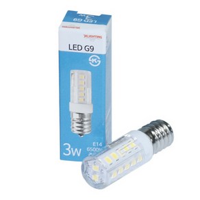 JK라이팅 LED G9 할로겐램프220V 3W E14/E17, 전구색(2700K)-E14 5W, 1개