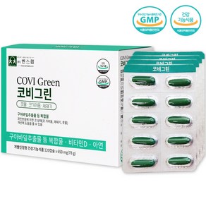 코비그린 650mg x120캡슐 1개월분 (벤두381 구아바잎추출물) 콧물 코가려움 재채기