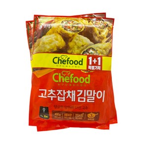 롯데푸드 김말이 고추잡채 400g+400g, 400g, 2개