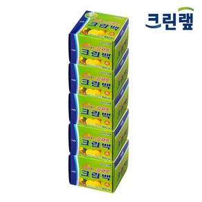 크린랲 컴팩트 크린백 소 20cm x 30cm + 은사수세미, 5개, 소(S), 100개입