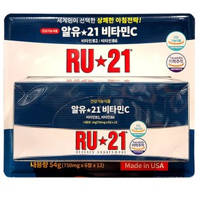 RU21 비타민C 750mg 6정 12개, 1개