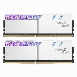 G.SKILL DDR4 32G PC4-28800 CL16 TRIDENT Z ROYAL C 실버 (16Gx2), 상세페이지 참조