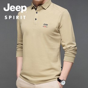 JEEP SPIRIT 남성 긴팔 카라 티셔츠 지프 넥 면 스판 남자 캐쥬얼 옷 9019