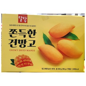 달담 쫀득한 건망고 80g x 7팩, 1개