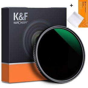 KnF 55mm NANO PRO 가변 ND8-ND2000 Fade 필터 - Japan AGC Optics ND8-2000 Filte, 1개