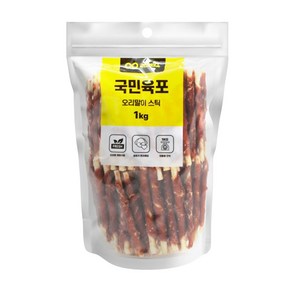 국민육포 오리말이스틱 1kg 애견 강아지 간식 육포, 1개