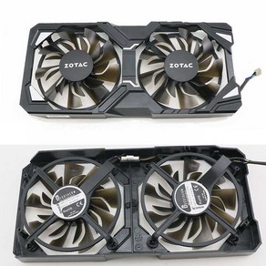 쿨링팬 저소음 냉각팬 그래픽 카드 쿨러 Zotac GTX, 2.OR-오른쪽-긴 줄, 1개