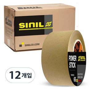 신일 크라프트 종이 박스 테이프 48mm*40m 12롤, 12개