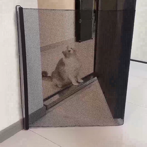 모가펫 반려동물 매쉬 롤 스크린 안전문 펜스 가림막, 블랙, 1개