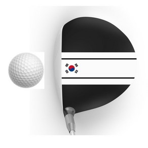 [골프스킨]톡톡튀는 개성만점 드라이버/우드 헤드 스크래치 보호 및 리폼/방향성 개선 필름 - 라인스킨(종합), BL-110, mixed