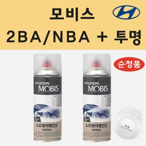 순정품 현대 2BA NBA 스페이스블랙 스프레이 페인트 + 투명스프레이, 1개