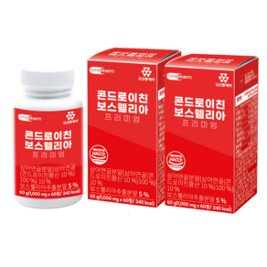 [코오롱제약] 파격특가 식약처 인증 HACCP 관절엔 콘드로이친 보스웰리아, 2개, 60정