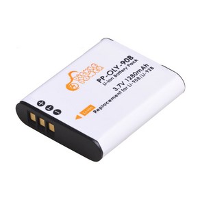 올림푸스 TG-7 Li-90B 배터리 리코 GR III DB-110 충전기용 1280mAh, 07 1 Battey, 1개