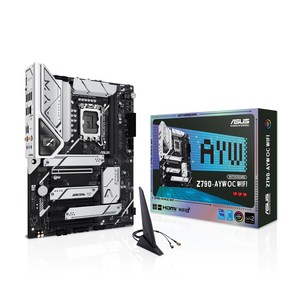 ASUS Z790-AYW OC WIFI intel CPU LGA1700 Z790 DDR5 ATX 제14·13·12세대 대응 탑재, 상세페이지 참조