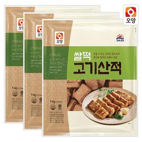 지오컴퍼니 오양 쌀떡고기산적 1kg+1kg+1kg