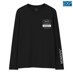 이그잼플 아이스 쿨 L-4XL 빅사이즈 남성용 긴팔라운드 티셔츠 모먼트 긴소매