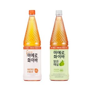 미에로화이바 1.2L X 6개 + 맑은매실 1.2L X 6개총12개 식이섬유음료 매실음료, 12개