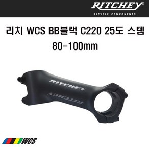 자체브랜드 ritchey 리치 WCS BB블랙 C220 25도 자전거 스템