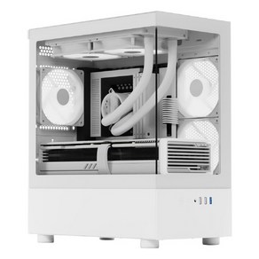 AMD 7500F/RTX4070 SUPER 조립 PC 데스크탑 게이밍 컴퓨터 어항케이스 C306, CASE1 비바리움 화이트