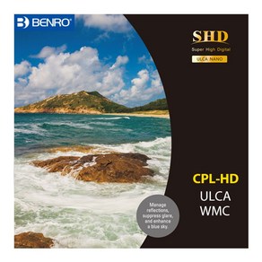 BENRO 정품 벤로 UV 필터 C-PL 모음, SHD CPL-HD ULCA WMC/SLIM 49mm, 1개