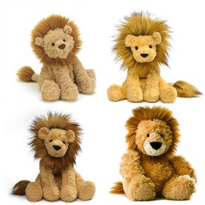 젤리캣 건드 오로라 수면 애착인형 사자 모음 / Jellycat Gund Auoa Lion Stuffed Animal, Auoa Tubbie Wubbie, 1개