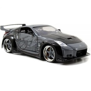 Jada Toys 분노의 질주 1:24 D.K.'s Nissan 350Z 다이캐스트 자동차 어린이 및 성인용 장난감 및 (97172) 147514, Jada Toys 분노의 질주 1:24 D.K.'s N