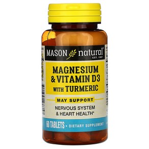 Magnesium Vitamin D3 Tumeic 60, 1개, 60정