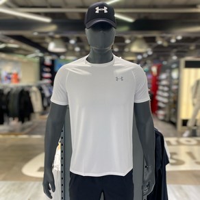 [언더아머] NC강남점 가장 기본적인 언더아머만의 기능성 티셔츠 남성 UA 테크 2.0 반팔티셔츠 화이트 1326413-[100]