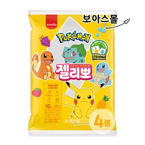 [보아스몰] 삼립 포켓몬 젤리뽀 10p, 4개, 600g