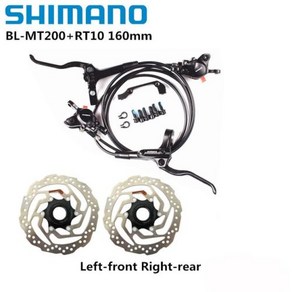 ShimanoMT200 브레이크 BL BR MTB E자전거 유압 디스크 브레이크 자전거 전기 자전거 브레이크 좌측 전방 우측 후방 브레이크 구매대행 공지사항, [21] MT200 RT10 2, 1개