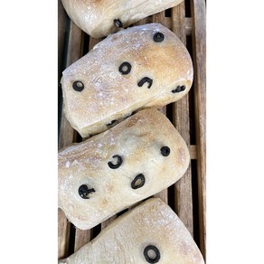 [수원의 아침] 올리브 치아바타 식사빵 다이어트빵 비건빵 샌드위치빵, 1개, 180g