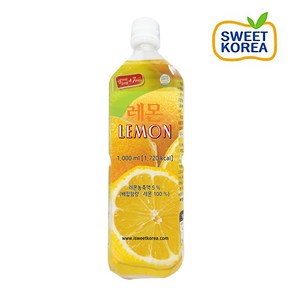 스위트코리아 레몬 1000ml 1개 액상음료 과일 원액, 1L