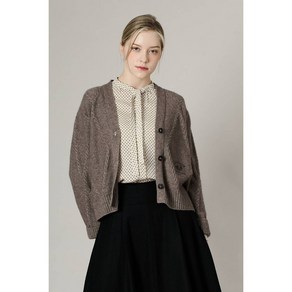 BCBG 올앤선드리 아가일 케이블V넥 C/D(A3W9K202) 여성 가디건