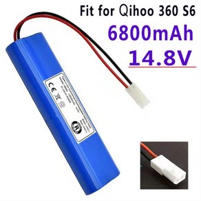 로봇 청소기 배터리 진동 호환(교체) 긴수명 Qihoo 360 S6 진공 부품용 팩 14.4V 8800MAH 100%, [03] 1pcs battey, [03] 1pcs battey, 03 1pcs battey