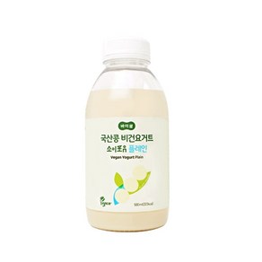 비건 요거트 국산 두유 소이포유 플레인 500ml, 4개