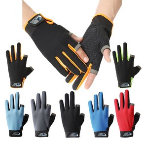 이엔그린 2컷 낚시장갑 피싱글러브 낚시용 논슬립 non-slip Fishing gloves, 빨강