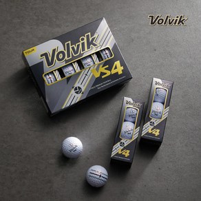[VOLVIK] 볼빅 엘라스토머커버 VS4 4피스 골프공, 1개