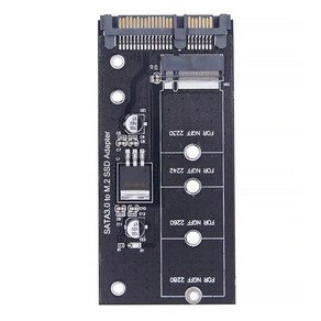 2-SATA3 어댑터 고효율 SATA M2.SSD 변환 어댑터 NVME SSD 업그레이드 SATA 6Gbps NGFF 어댑터, 01 Black, 01 black