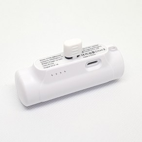 [ecolucky] 휴대용 보조배터리 5000mAh, 블랙, 일체형-C타입