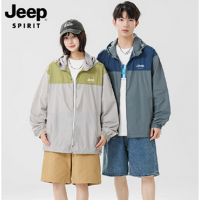 JEEP SPIRIT 지프 바람막이 남성 여성 점퍼 러닝 자켓 등산 점퍼 빅사이즈 트레이닝복 운동복