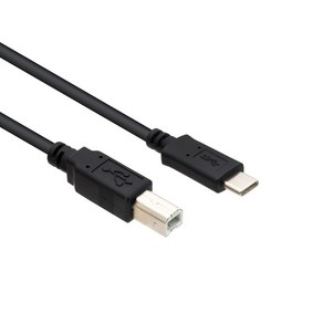 BB738 맥북에어/프로 노트북 프린터 연결 USB B형 케이블 1m, 1개