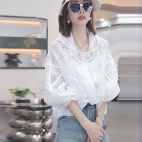 휠렉스 여성 패션 후드 집업 루즈핏 자외선 차단복 YA21
