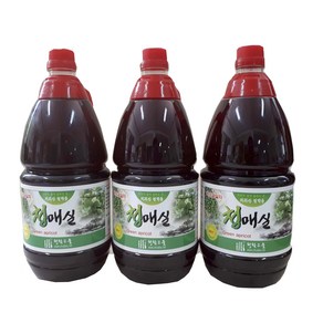 산직직송 매실액-매실청 1800ml x 3병-지리산청학동-청학고을, 3개, 1.8L