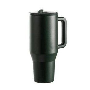 HydoJug 여행자 텀블러 스테인레스 스틸 진공 단열 자동차 머그잔 이중 벽 열 아이스 여행 32OZ 40OZ 빨대 뚜껑, 1) 1200ML - G, 1개