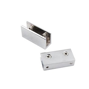 유리선반브라켓 욕실 선반고정 은색 선반받침, 2) 대/12mm, 1개