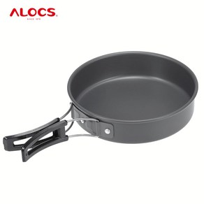 ALOCS 캠핑후라이팬 캠핑코펠 알루미늄 접이식 팬 1개, 7인치