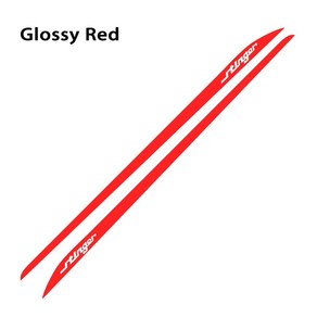 스팅어 자동차 도어 사이드 스커트 스티커 바디 장식 비닐 데칼, 1개, 5.Glossy Red