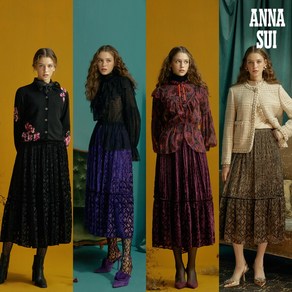 안나수이 13.최초가 99000원 ANNA SUI 벨벳 번아웃 스커트 1종