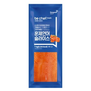 [동원홈푸드]비셰프 훈제연어 슬라이스 홈파티, 1kg, 1개